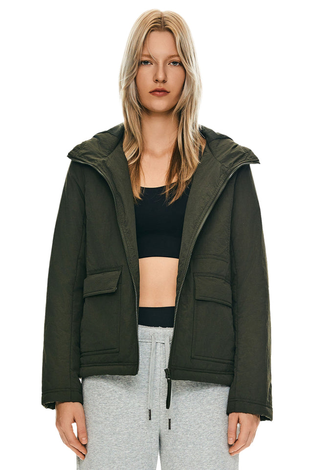 Hooded Lightweight Jacket Zip Up