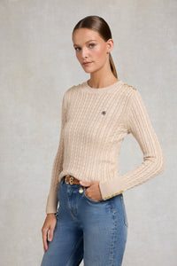 Seattle Cable Crew Knit (Oatmeal)