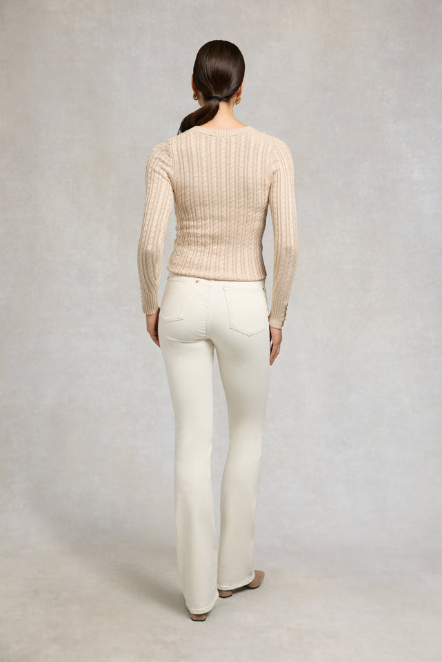 Seattle V-Neck Knit (Oatmeal)