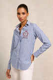 Classic Button Down Shirt (Navy Stripe)