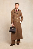 Full Length Marlborough Trench Coat (Clarence Check Merlot)