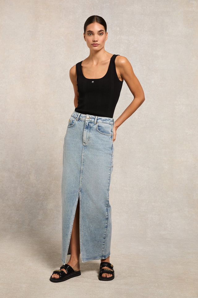 Ruby Knitted Vest (Black)