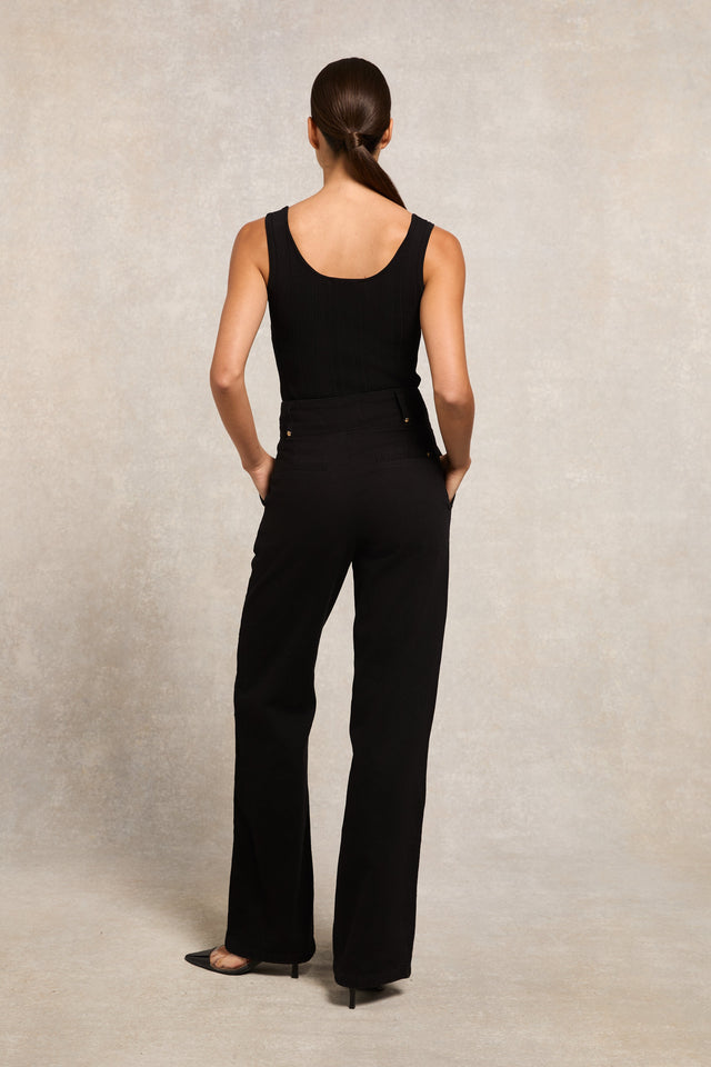 Ruby Knitted Vest (Black)