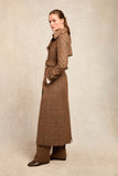Full Length Marlborough Trench Coat (Clarence Check Merlot)