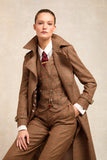 Full Length Marlborough Trench Coat (Clarence Check Merlot)