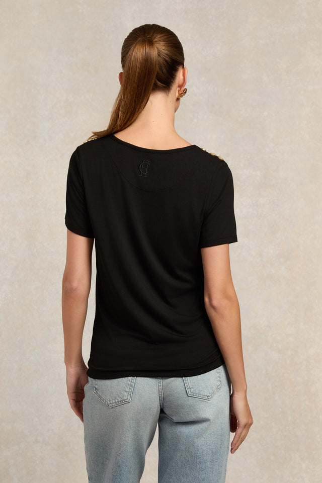 Relax Fit Crew Neck Tee (Black)