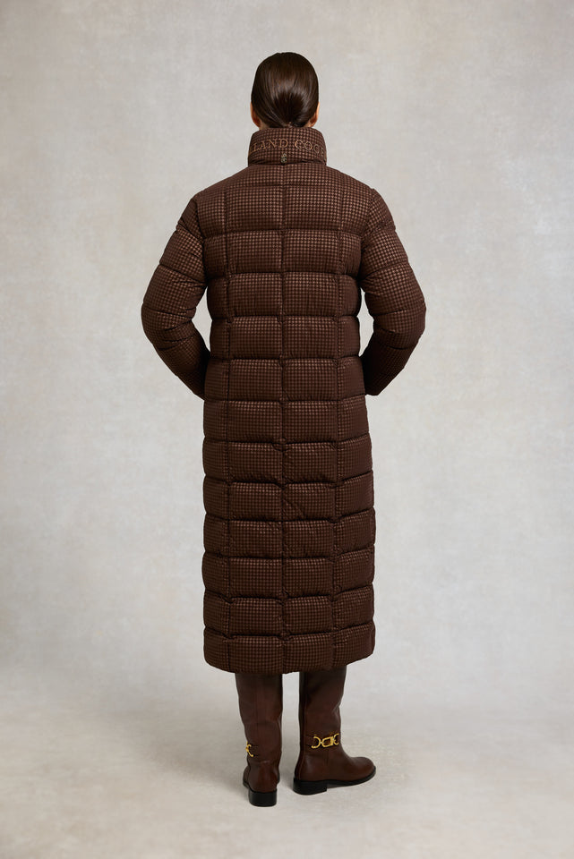 Crawford Longline Coat (Cocoa Mini Flock)