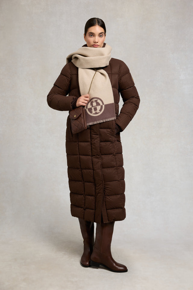 Crawford Longline Coat (Cocoa Mini Flock)