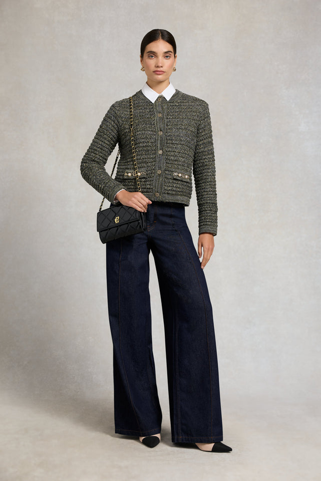 Sofia Knitted Jacket (Green)