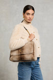 Milan Shoulder Bag (Mink Faux Fur)