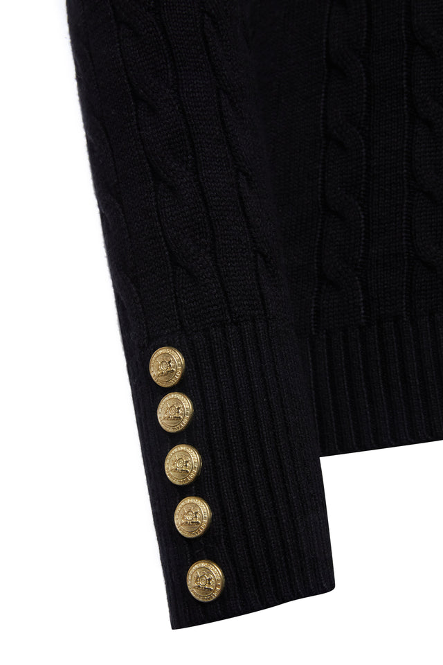 Seattle V-Neck Knit (Black)