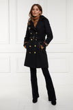 Marlborough Trench Coat (Soft Black Tan)