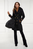 Marlborough Trench Coat (Soft Black Tan)