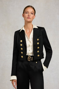 Brompton Jacket (Black Barathea)