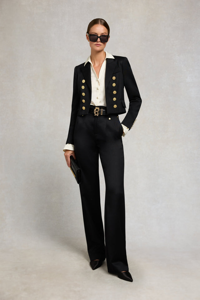 Brompton Jacket (Black Barathea)