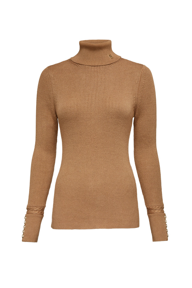 Painswick Roll Neck Knit (Caramel)