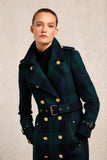 Marlborough Shearling Trench Coat (Blackwatch)