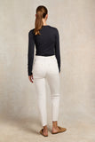 High Rise Slim Jean (White)