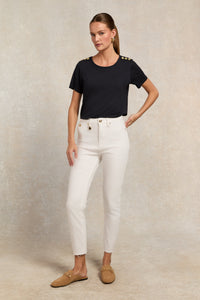 Relax Fit Crew Neck Tee (Ink Navy)