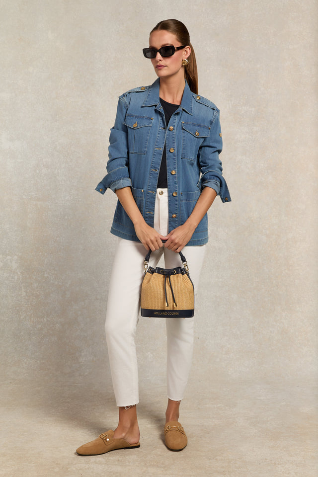 Relax Fit Crew Neck Tee (Ink Navy)