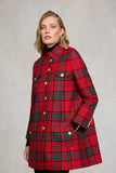 Highbury Cape Coat (Red Tartan)