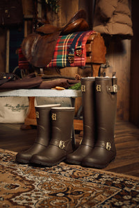 Sherpa Lined Regency Wellington (Chocolate Matte Gold)