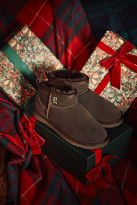 Ultra Mini Shearling Boot (Chocolate)