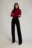 Lucy Essential Roll Neck (Wine)