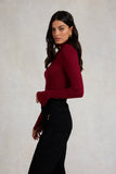 Lucy Essential Roll Neck (Wine)