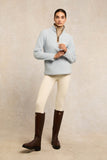 Country Fleece Quarter Zip (Pale Blue)