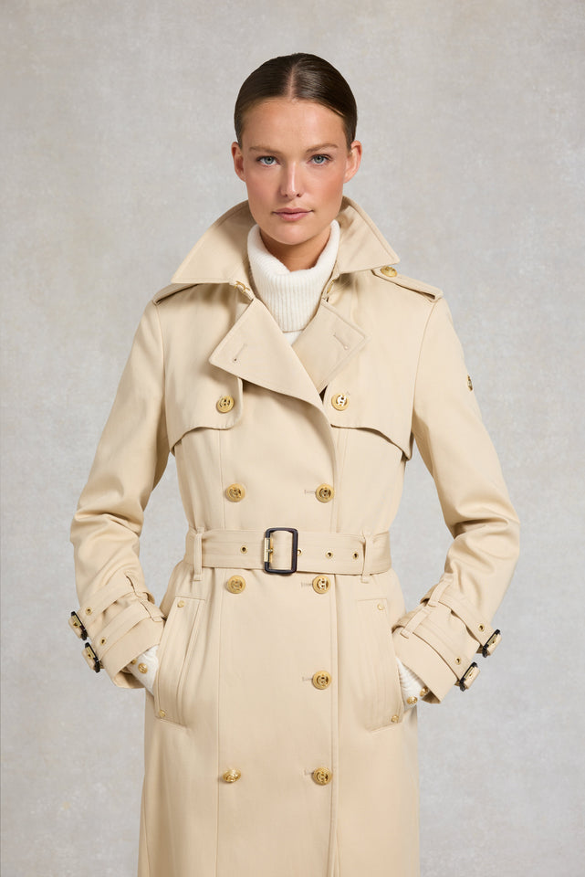 Gatcombe Full Length Trench Coat (Stone)