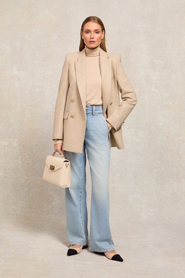 Tailored Wide Leg Jean (Vintage Indigo)