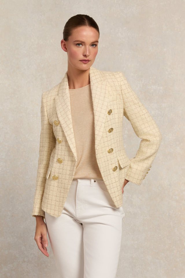 Knightsbridge Blazer (Ivory Sparkle Tweed)