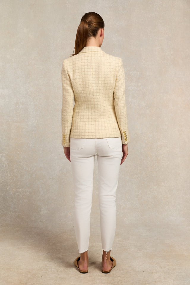 Knightsbridge Blazer (Ivory Sparkle Tweed)