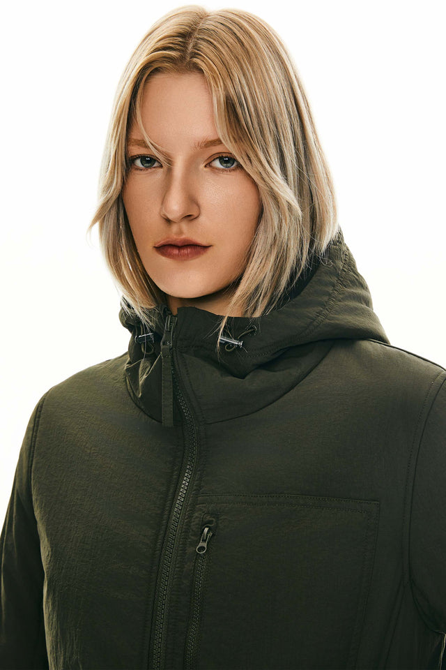 Hooded Lightweight Jacket Zip Up