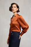 Annie V-Neck Shirt (Copper)