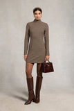 Cara Country Mini Dress (Mocha Houndstooth)