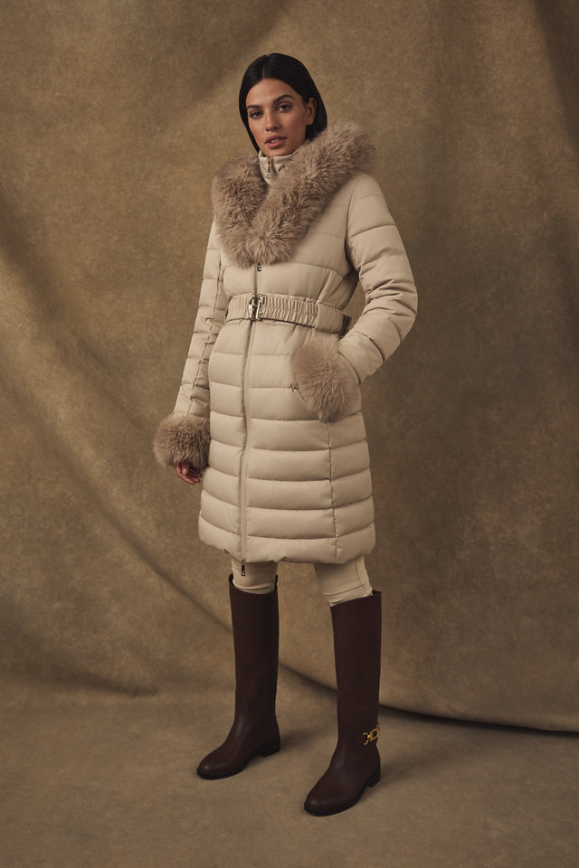 Vostock Belted Coat (Stone)