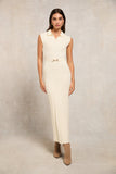Evie Knit Maxi Dress (Natural)