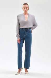 Landen Cashmere Sweater - Light Grey