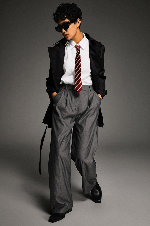 3/4 Double-Breasted Short Hudson Trench