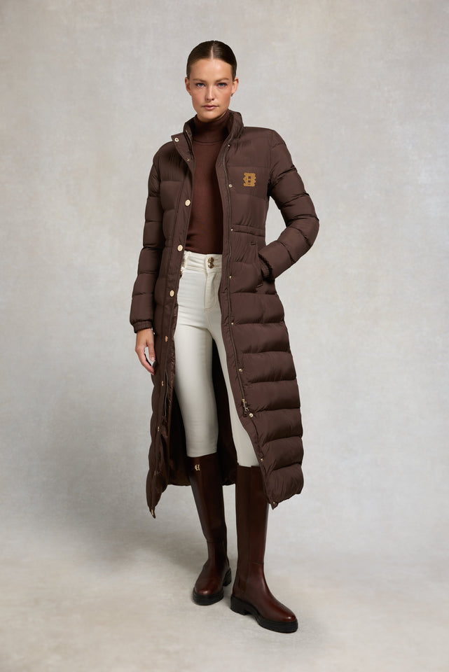 Milton Longline Coat (Chocolate)