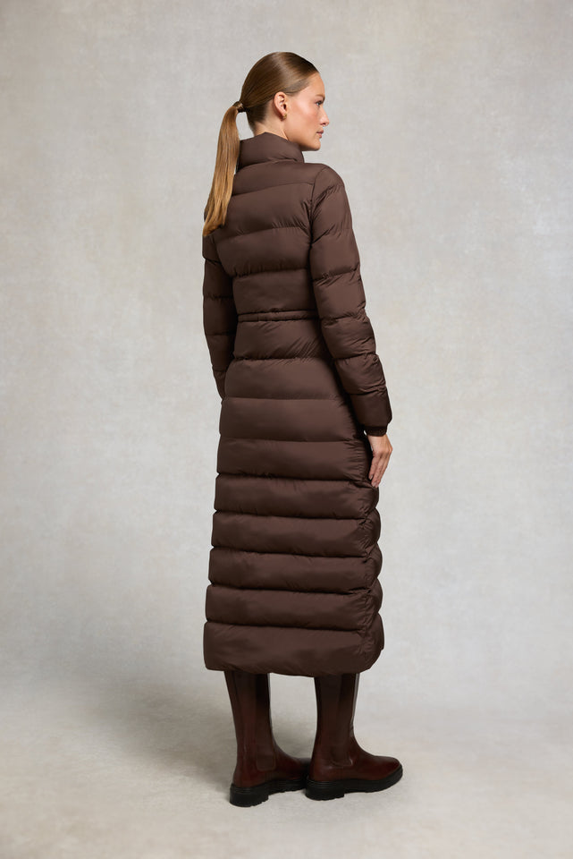 Milton Longline Coat (Chocolate)