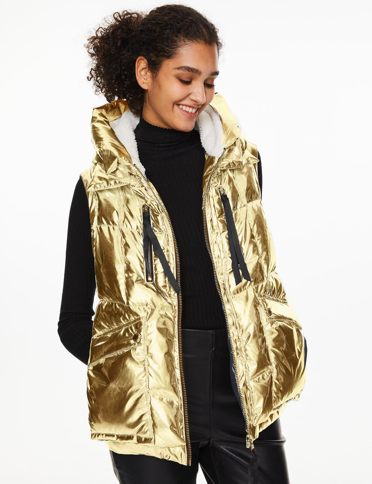 092 Universe® Cropped Chrome Down Vest