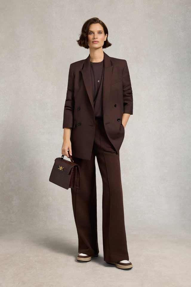 Oversized Monogram Tee (Walnut)