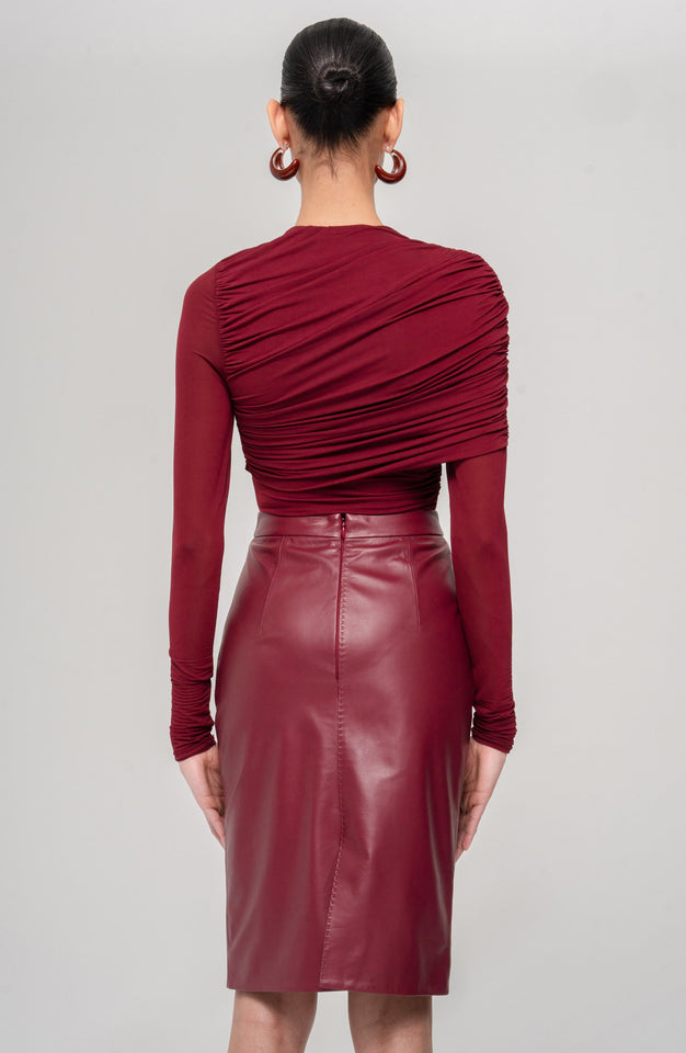 Dorian Skirt - Burgundy