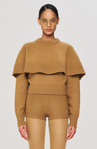 Neoma Knit Shorts - Camel