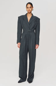 Michelle Jumpsuit - Charcoal White