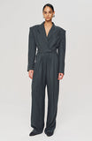 Michelle Jumpsuit - Charcoal White