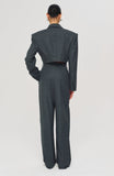 Michelle Jumpsuit - Charcoal White